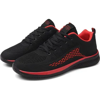 Pánské tenisky Pánské stylové tenisky s kontrastními detaily Barva: Červená, Velikost: 43