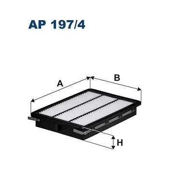 Filtr do auta Vzduchový filtr FILTRON (AP197/4)