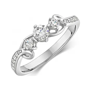 Prsten SOFIA stříbrný prsten ANSR090074CZ1-62