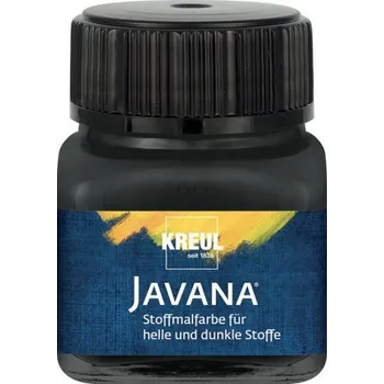 Výtvarná barva Kreul Barva na světlý a tmavý textil JAVANA 20 ml ČERNÁ