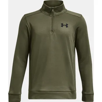 Chlapecká mikina Chlapecká mikina Under Armour UA Armour Fleece 1/4 Z 1373559-390 Zelená YXL