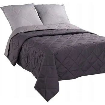 Přehoz na lůžko Oboustranný přehoz na postel Cyprien Barva Grafit-šedá (Z)