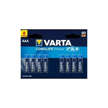 Článková baterie Alkalická baterie VARTA AAA (LR03), Longlife Power - 8ks