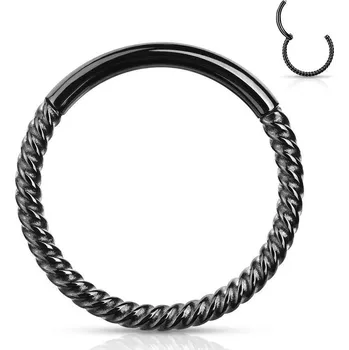 Piercing Piercing segment kruh vroubkovaný, 1,2 x 8 mm