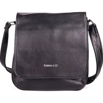 Kabelka Malá crossbody kabelka ROMINA & CO F21 černá s klopou