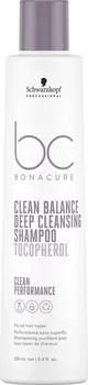Šampon Schwarzkopf Professional BC Bonacure Clean Balance Deep Cleansing Shampoo Tocopherol