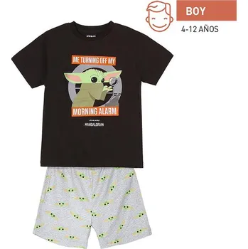 Artesanía Cerdá S.L. - Krátké pyžamo The Mandalorian Baby Yoda pro chlapce - Star Wars - 4 years