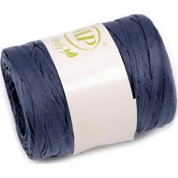 Lýko rafie přírodní, k pletení tašek, šíře 5-8 mm, barva 16 (07) modrá tmavá