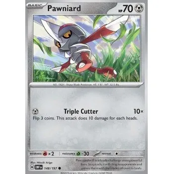 Volný čas Pokémon OBF 148/197 Pawniard - Obsidian Flames Stav: Near Mint, Verze: NORMAL