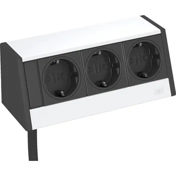 Elektrická zásuvka OBO Bettermann 6116939 stolní zásuvka hliník, černá DE schuko zástrčka/zásuvky