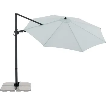 Slunečník Derby 441274827 sklopný slunečník RAVENNA DX 335, průměr 335 cm, světle šedá