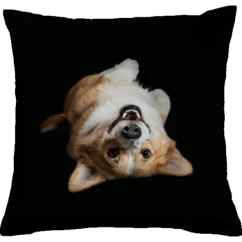 Pánská móda Polštář bavlněný s potiskem Válející se corgi