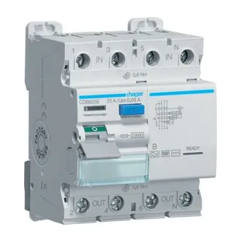 Proudový chránič Chránič 25/4/0,03 A CDB625E HAGER CDB625E
