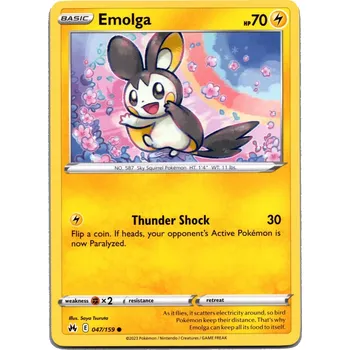 Sběratelská karetní hra Pokémon karta Emolga 047/159 - Crown Zenith