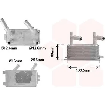 Motor automobilu Chladič oleje, automatická převodovka VAN WEZEL 18013710
