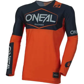 cyklistický dres Dres - O'NEAL Mayhem HEXX 2024 - modrá/oranžová S