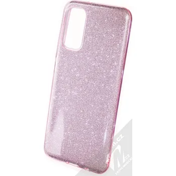 Pouzdro na mobilní telefon 1Mcz Shining TPU třpytivý ochranný kryt pro Samsung Galaxy A04s, Galaxy A13 5G růžová (pink)