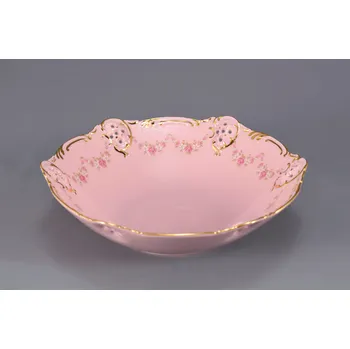 Leander, miska kulatá Diana hluboká 17 cm, růžový porcelán