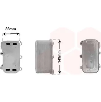 Motor automobilu Olejový chladič, motorový olej VAN WEZEL 30013709