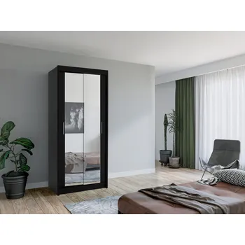 Šatní skříň ARK Šatní skříň COOPER, Černá 90 cm