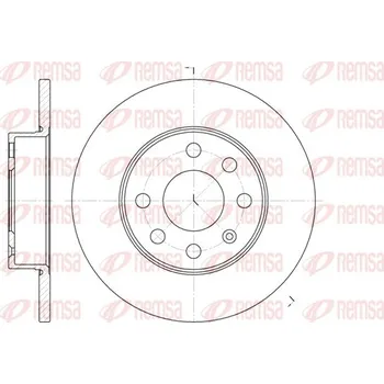 Brzdový kotouč Brzdový kotouč REMSA 6664.00