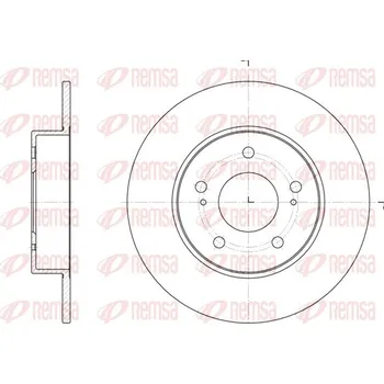 Brzdový kotouč Brzdový kotouč REMSA 6909.00