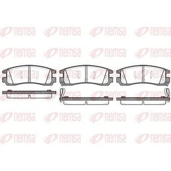 Brzdová destička Sada brzdových destiček, kotoučová brzda REMSA 0566.22