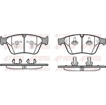 Brzdová destička Sada brzdových destiček, kotoučová brzda REMSA 1371.00