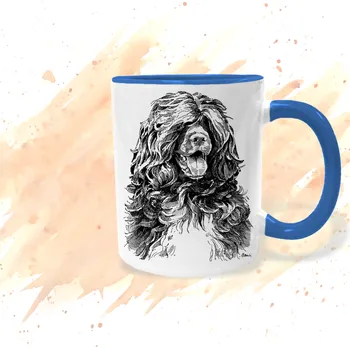 Hrnek - Portugalský vodní pes Barva: Modrá