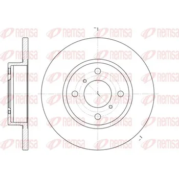 Brzdový kotouč Brzdový kotouč REMSA 6621.00