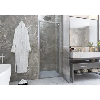 Hopa Essence N1B Sprchové dveře 75 cm, otevírací, Hliník ossidato / Stampato C, BEN1B11A2