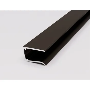 Stavební profil Hliníkový ukončovací profil U10 s okap ELOX Bronz Délka: 4265