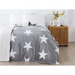 XPOSE® Mikroplyšová deka LÝDIE s beránkem - šedá 140x200 cm, Mikroplyš s beránkem + Prodloužená možnost vrácení zboží do 50 dnů