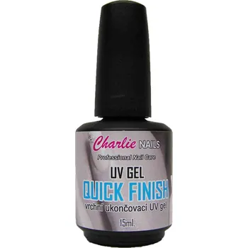 Charlie UV/LED Gel - QUICK FINISH průhledný vrchní lesk : 15ml