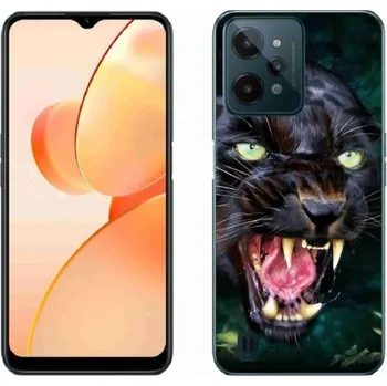 Náhradní kryt pro mobilní telefon Gelový kryt mmCase na mobil Realme C31 - rozzuřený černý panter