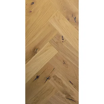 dřevěná podlaha BARLINEK-Třívrstvá dřevěná podlaha-Dub Toffee Herringbone 130, 14x130x725mm, bal 0,65m2 (Třídění COU, hnědý pigment+oxidační olej,kartáč, mikro 4V)