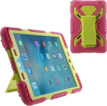 Pouzdro na tablet Spider hybridní odolný obal na iPad mini 4 - zelené/rose