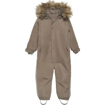 dívčí zimní kombinéza EN-FANT Zimní kombinéza s kožešinou Chocolate chip 98-140 128 (doporučená výška 126-133cm)