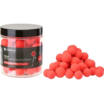 Boilies CAPERLAN Boilies na kaprařinu plovoucí Pop Up 16–20 mm Jahoda