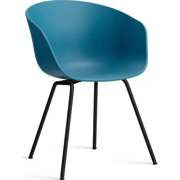 Jídelní židle HAY Židle AAC 26 Black Powder Coated Steel, azure blue