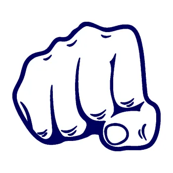 Samolepící dekorace SAMOLEPKA Pěst 003 levá (23 - tmavě modrá) NA AUTO, NÁLEPKA, FÓLIE, POLEP, TUNING, VLASTNÍ TEXT, TISK, AUTOSAMOLEPKY.cz, POLEPY, OBRÁZEK, LOGO, SAMOLEPKY