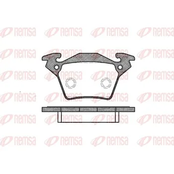 Brzdová destička Sada brzdových destiček, kotoučová brzda REMSA 0717.00