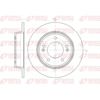 Brzdový kotouč Brzdový kotouč REMSA 61435.00