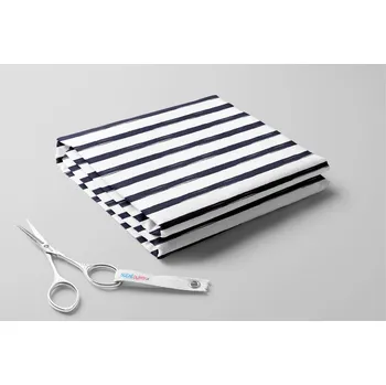 Fleece antipilling, Vodorovné pruhy široké Barva: Navy