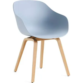 Jídelní židle HAY Židle AAC 222 Lacquered Oak Veneer, slate blue