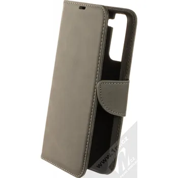 Pouzdro na mobilní telefon 1Mcz Porter Book flipové pouzdro pro Samsung Galaxy S21 Plus šedá (grey)