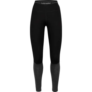 Dámské oblečení dámské spodky ICEBREAKER Wmns ZoneKnit™ 260 Leggings, Black/Jet HTHR/Cb velikost: XL