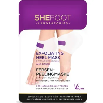 Péče o nohy SheCosmetics SheFoot Exfoliační maska na paty na bázi AHA 1 pár