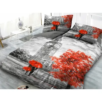 Povlečení XPOSE® 3D povlečení BIG BEN 140x200 cm, 70x90 cm, 3D + Prodloužená možnost vrácení zboží do 50 dnů