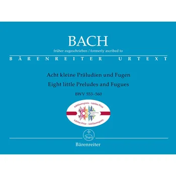 Hudebniny Eight Little Preludes and Fugues BWV 553-560